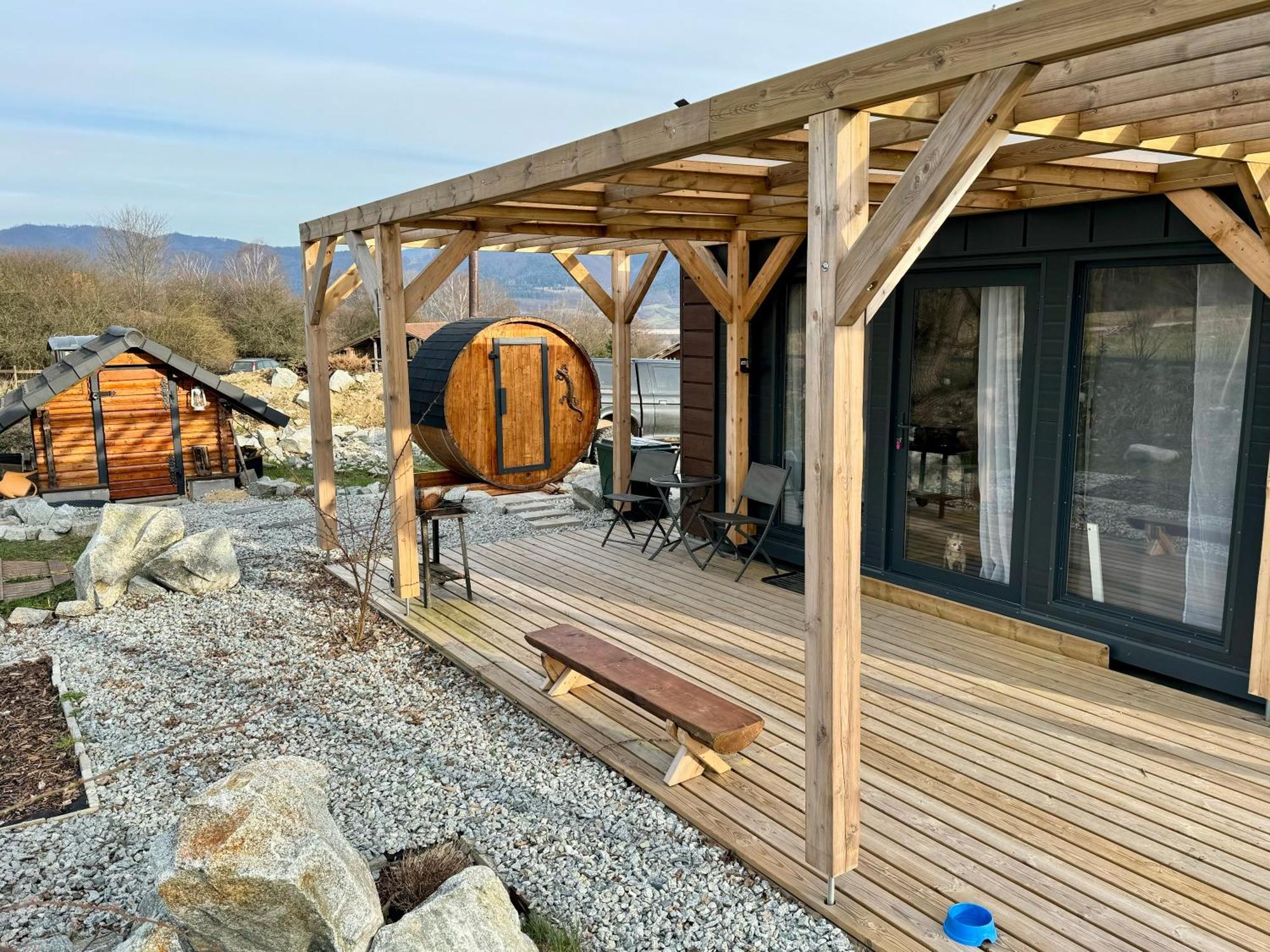 Ferienwohnung Tiny House With Mountain Views Turany Exterior foto